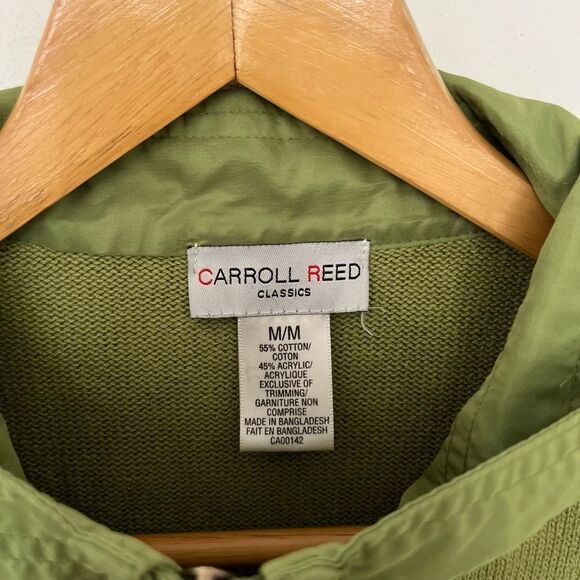 Carroll Reed Green Knit Zippered‎ Jacket Sweater - Picture 3 of 6